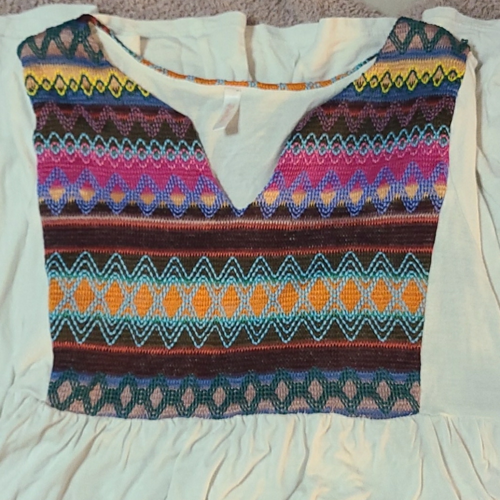 Embroidered Maternity Tunic